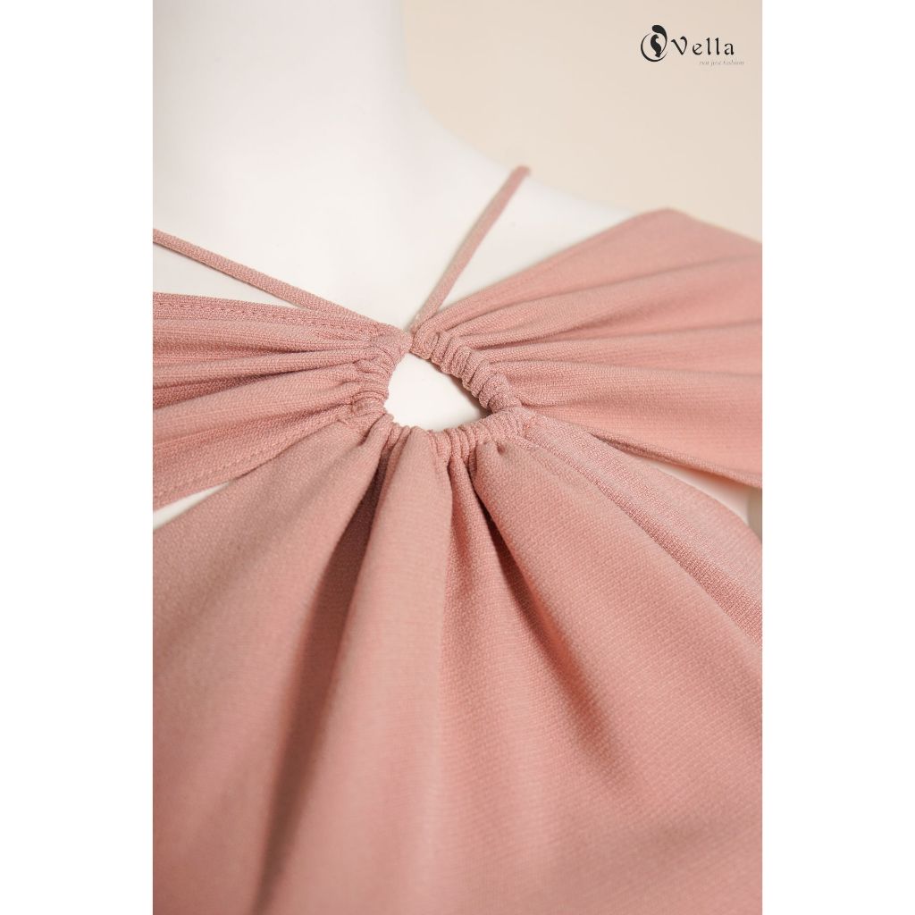 Vella Fashion đầm nữ bẹt vai, đầm dự tiệc thanh lịch VD22012 - size S