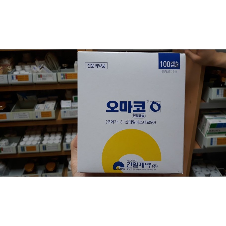 omega3 Viên uống Korea omacor Omega3acid ethyl ester 90 100cap.(100