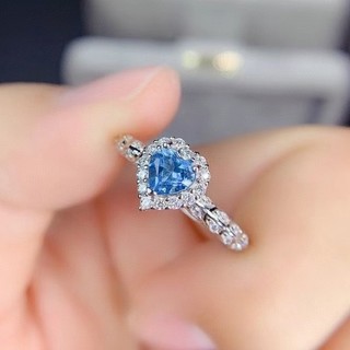 [🔥 XƯỞNG SALE 1K 🔥] Nhẫn Đính Kim Cương Nhân Tạo Hình Trái Tim Sang Trọng Thời Trang