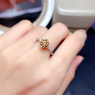 [🔥XƯỞNG SALE SẬP SÀN🔥] Nhẫn Nữ Mặt Hoa Tuyết Đính Đá Sang Trọng Đơn Giản