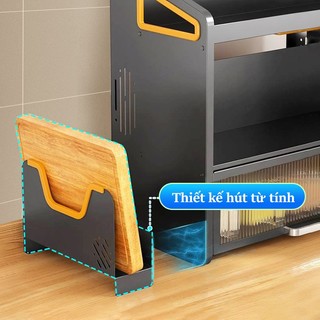 Gslife Kệ Gia Vị Có Tủ 1&2 Tầng 37Cm Đủ Phụ Kiệ-Kệ Đựng Gia Vị Cho Nhà Bếp Siêu Tiện Dụng Đa Năng