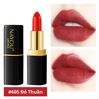Son Thỏi Lì NAYOU Dưỡng Ẩm Khóa Màu Chống Thấm Nước Không Dính Cốc Chất Lượng Cao