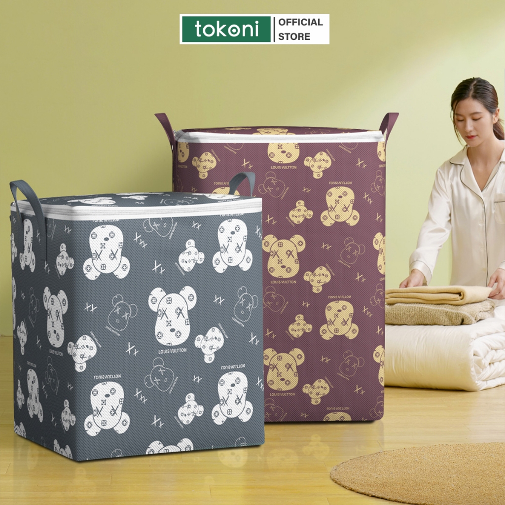 Túi Đựng Quần Áo Chăn Mền Cớ Lớn JYoohome Túi Đựng Đồ Quần Áo Gấp Gọn Tiện Hộp Vải Đựng Quần Áo