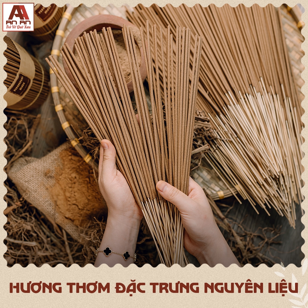 Ảnh Nhang sạch hương thảo mộc 1kg mix 2 mùi An An cao cấp 100% thiên nhiên nhang trầm hương, quế, khuynh diệp an toàn 3