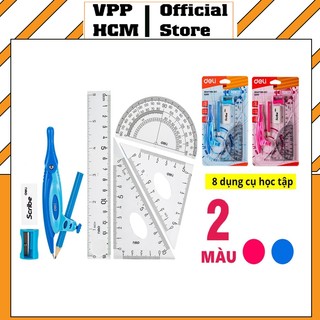 Bộ Dụng Cụ Học Sinh 8 Món Deli EG30001
