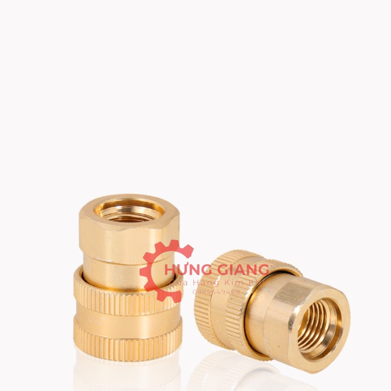 Khớp Nối Nhanh Cho Máy Rửa Xe, Béc Xịt Rửa Ren Trong 17mm 22mm
