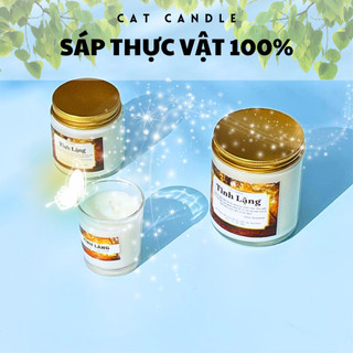 Nến Thơm Phòng Không Khói - Nến Thơm Handmade Hương Tĩnh Lặng Sáp Thực Vật Lành Tính - Nến Thơm Quà Tặng - Cát Candle