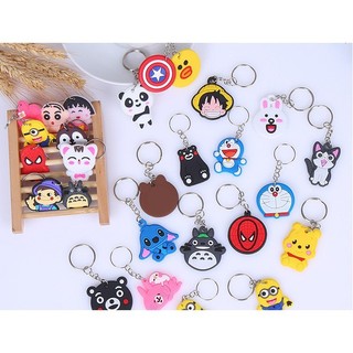 5 MÓC KHÓA CHIBI SILICON DẺO HÌNH THÚ SIÊU CƯNG - GIAO NGẪU NHIÊN MẪU