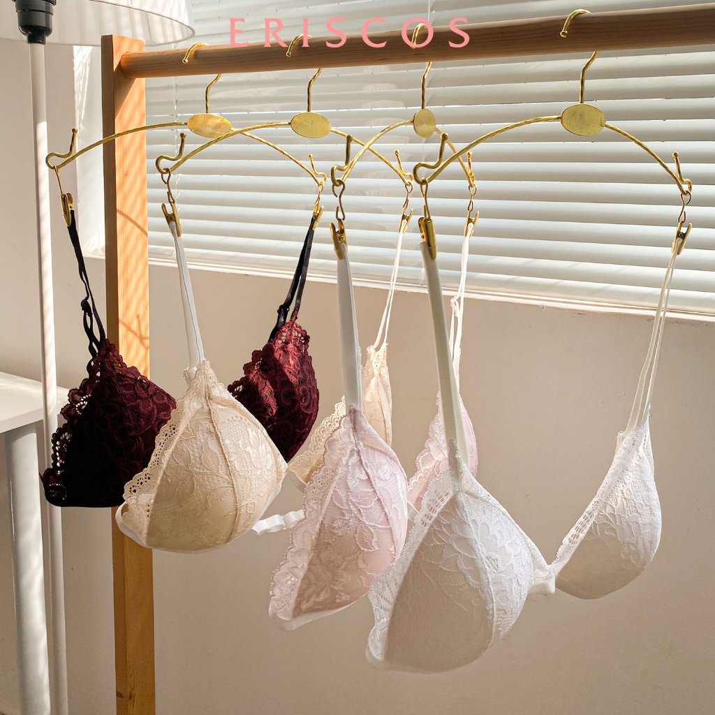 Áo lót ren mút mỏng không gọng bralette mềm thoải mái thoáng mát Eriscos