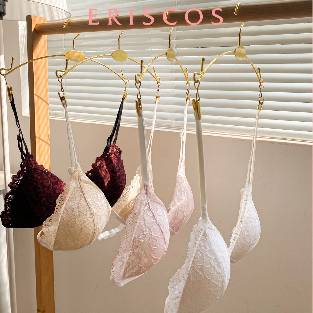 Áo lót ren mút mỏng không gọng bralette mềm thoải mái thoáng mát Eriscos