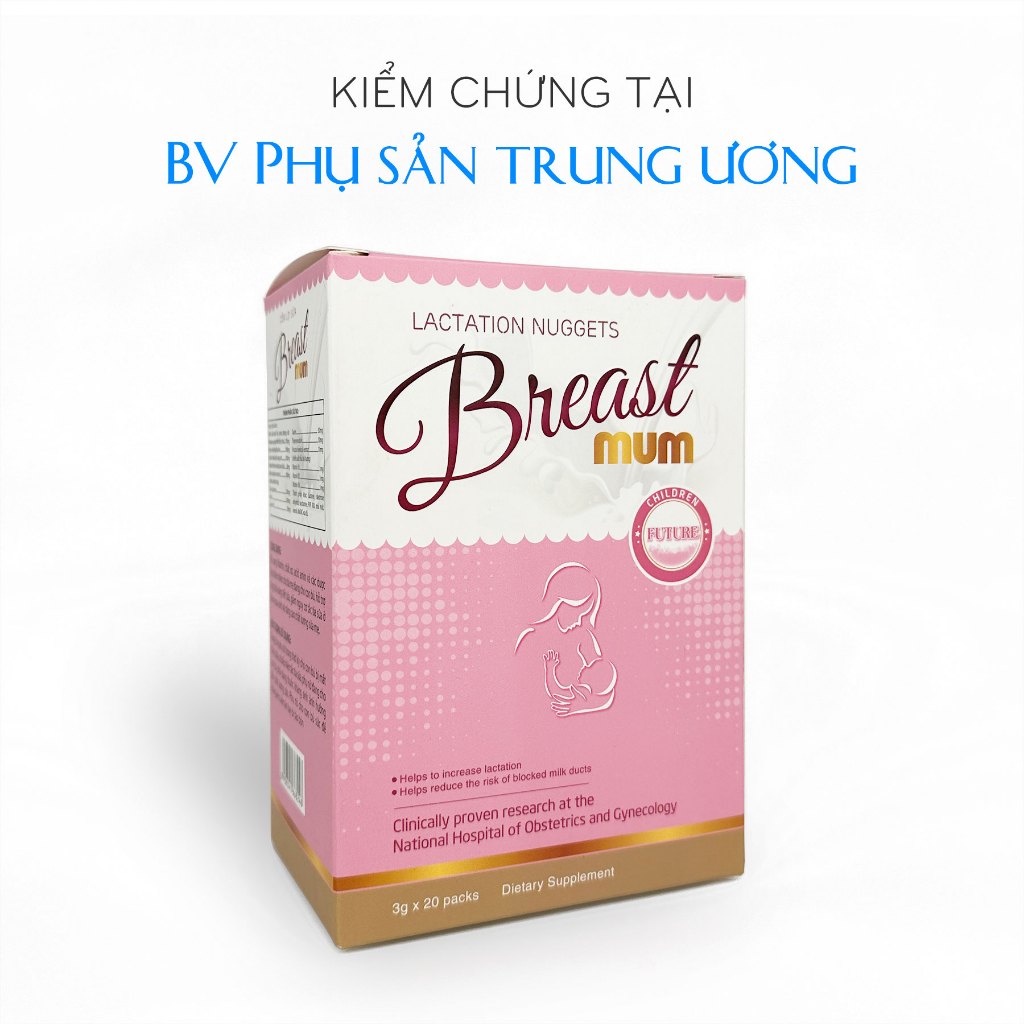 Viện sản Trung Ương – Cốm lợi sữa Breast mum – Gọi sữa về nhanh chóng, sữa đặc và mát