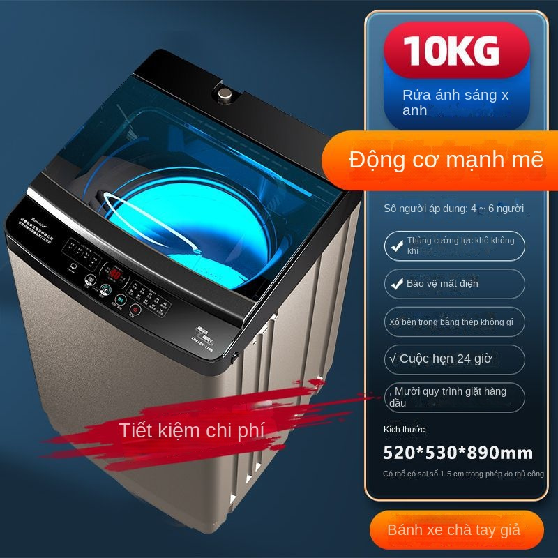 Máy giặt 10kg Hoàn toàn tự động,Giặt và sấy, khô chất lượng cao,mới ...