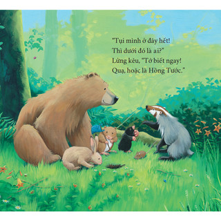 Sách tranh song ngữ Gấu có bạn mới - Ehomebooks