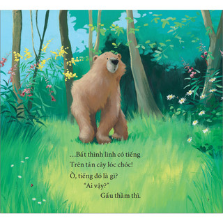 Sách tranh song ngữ Gấu có bạn mới - Ehomebooks