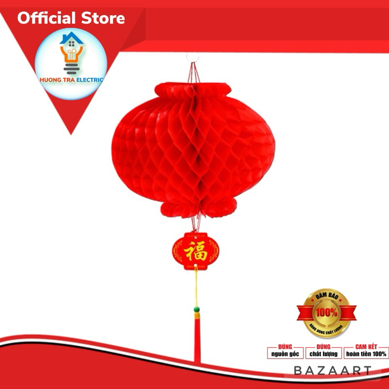 [Loại 2 Nhựa] Combo 10 Đèn Lồng Đỏ Nhựa chữ Phúc treo trang trí Lễ Tết, trang trí siêu thị, điện máy, lớp học