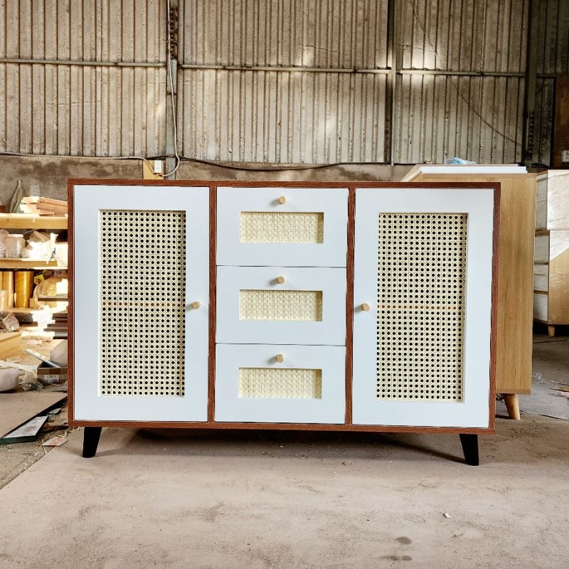 Tủ đa năng mây tre đan QHOME, KT 120x38x80 cm (D19) | Shopee Việt Nam