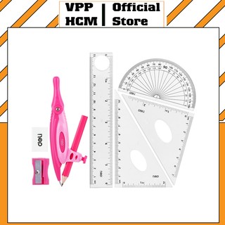 Bộ Dụng Cụ Học Sinh Deli EG30204 - Bộ compa Deli EG30204