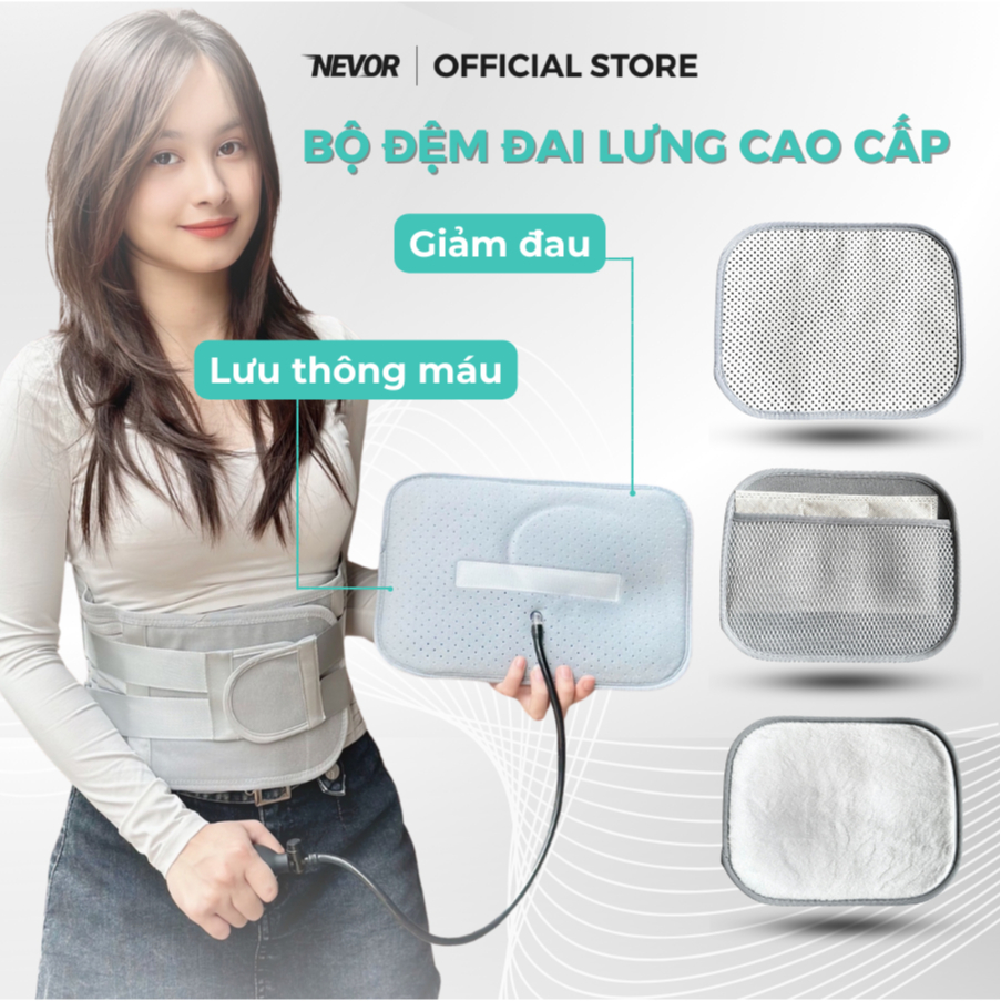 [Phụ Kiện] Bộ Đệm Đai Lưng Nevor Thoáng Khí Giúp Massage, Tăng Cường Hỗ ...