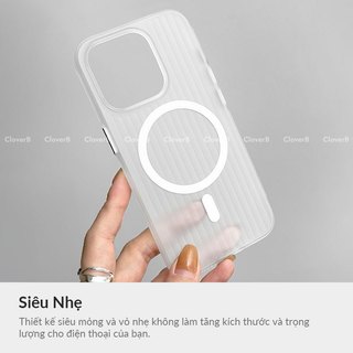 Ốp Lưng Siêu Mỏng Cho iPhone 17 Pro Max Nhựa PC Nhám Có Vòng Từ Tính