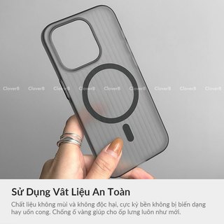 Ốp Lưng Siêu Mỏng Cho iPhone 17 Pro Max Nhựa PC Nhám Có Vòng Từ Tính