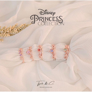 Nhẫn Princess Disney bạc 925 mạ vàng hồng 10K