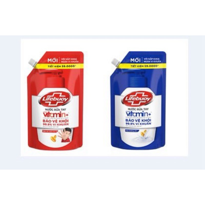 Túi nước rửa tay Lifebuoy bảo vệ vượt trội 400gr/1kg