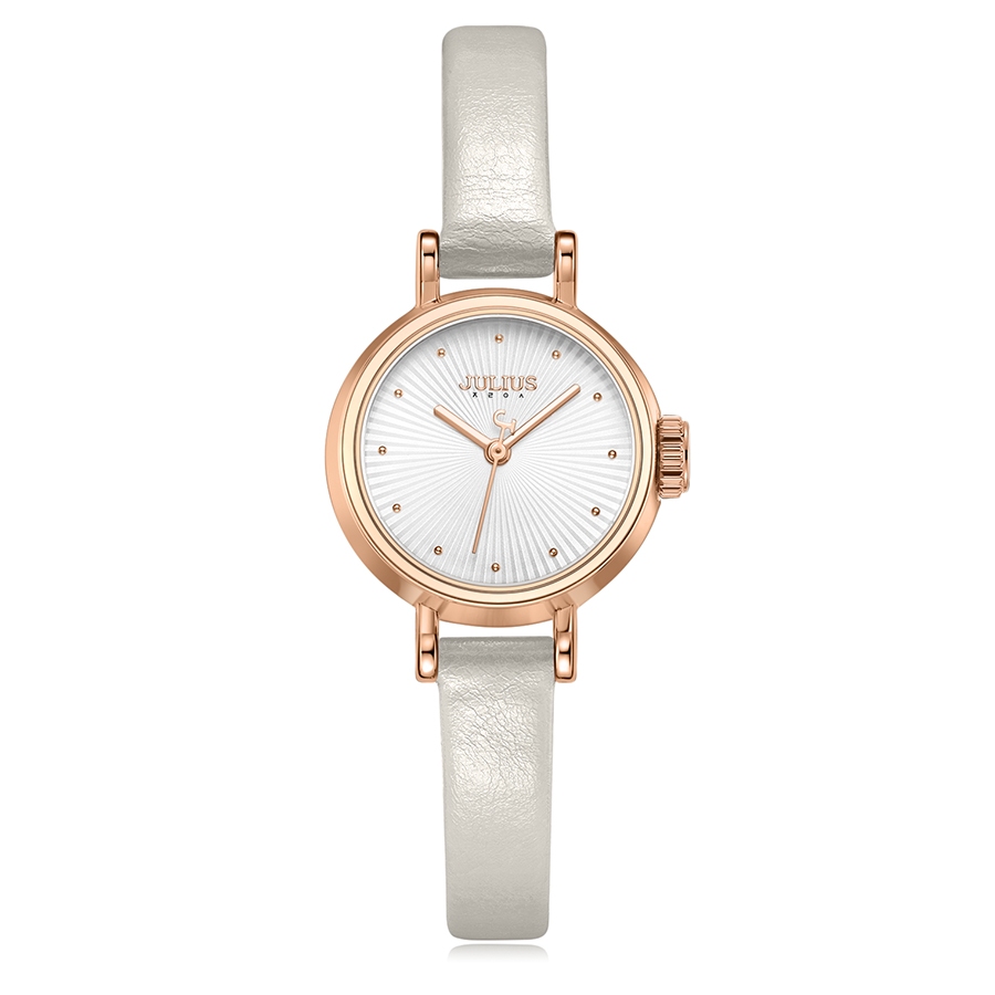 Đồng Hồ Nữ JA-1371 Julius Hàn Quốc Dây Da (4 màu)
