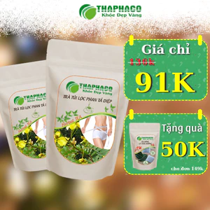 Trà Giảm Cân Túi Lọc - Trà Phan Tả Diệp Nguyên Chất THAPHACO - Hỗ Trợ Giảm Cân An Toàn