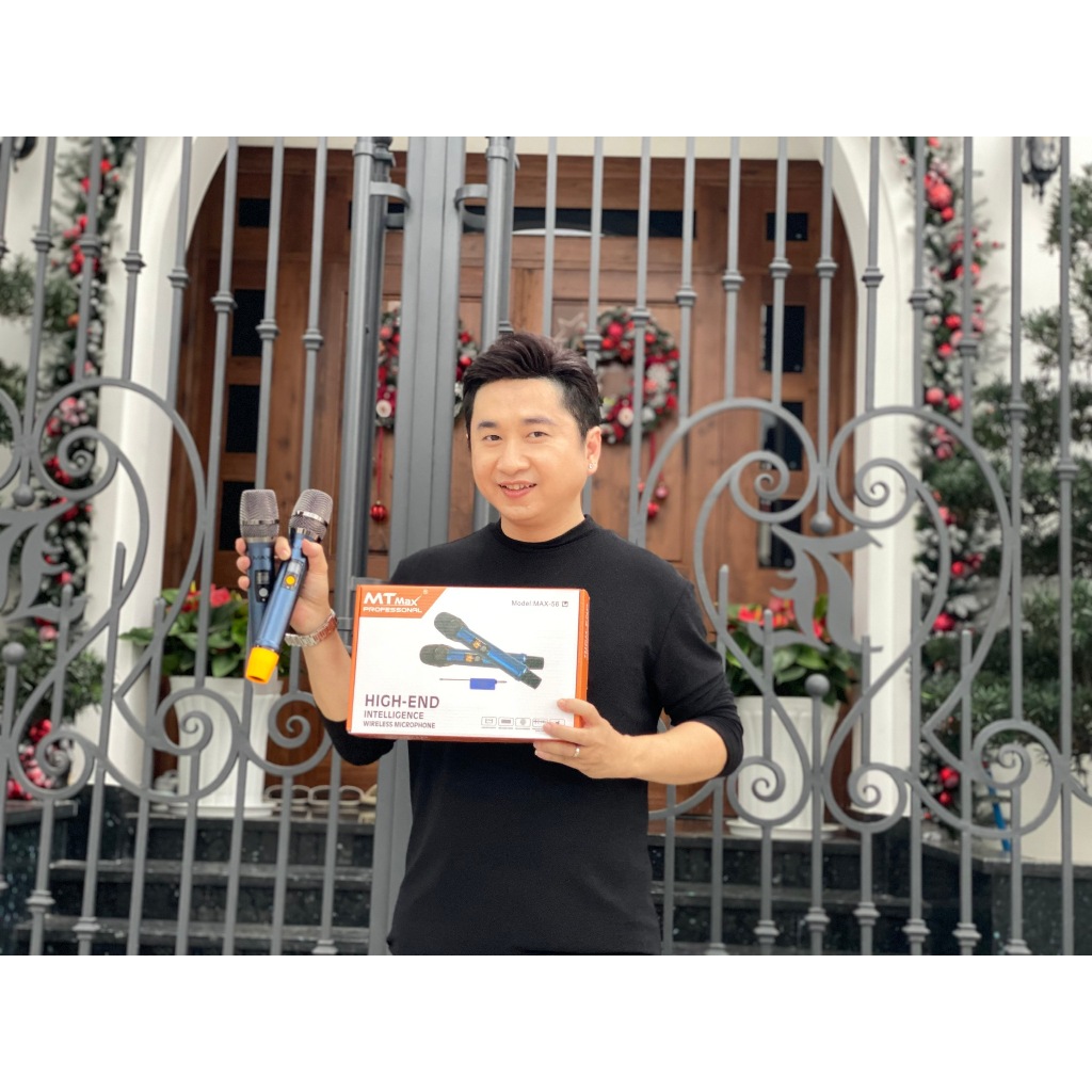 Micro hát hay bắt giọng tốt MTMAX Max 56 , hút âm chống hú hiệu quả, Pin sạc sử dụng lâu