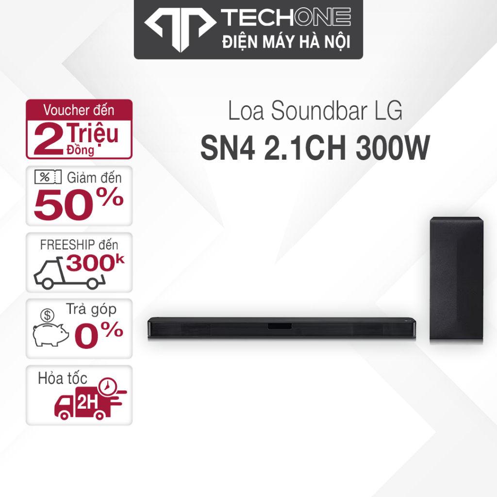 Loa soundbar bluetooth LG SN4 2.1 300W và Loa Soundbar
