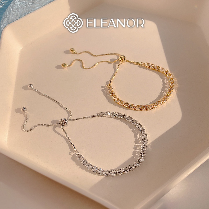 Ảnh Vòng tay nữ dây rút Eleanor Accessories đính đá phong cách Hàn Quốc phụ kiện trang sức lắc tay 3380 1