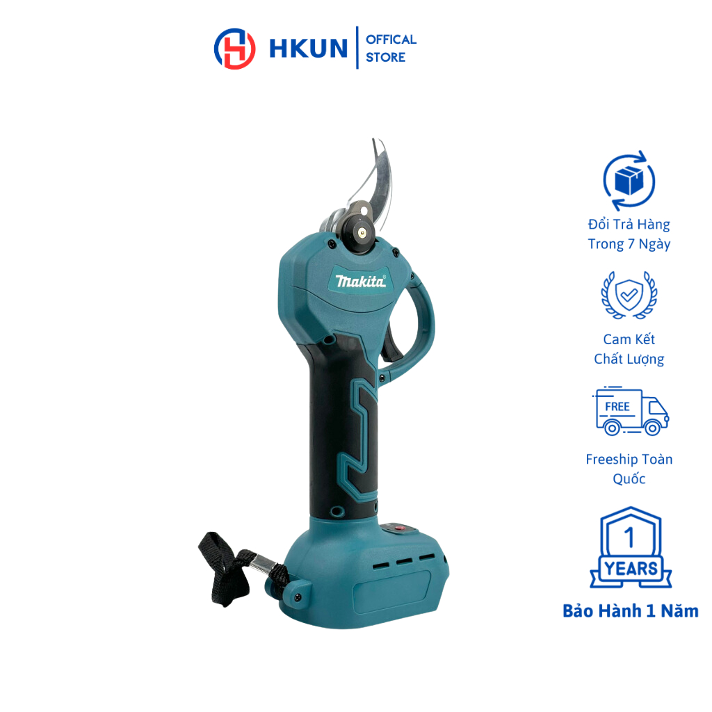 Thân máy cắt tỉa cành dùng pin Makita, kéo cắt cây động cơ không chổi than siêu khỏe cho nghề làm vườn cây cảnh