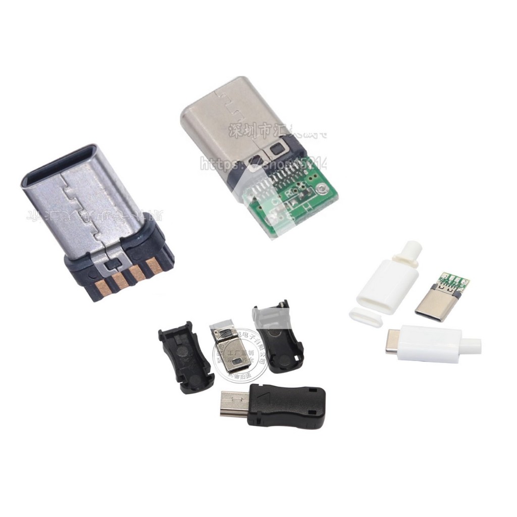 COMBO 5 Cổng TypeC USB A/B/Micro/Mini Đầu Đực/Cái Chân Cắm/Dán (Đầu USB ...