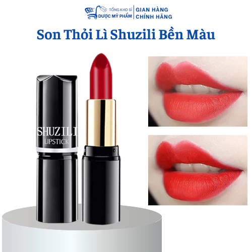 HOÀN TIỀN 15% - Son Thỏi Lì Shuzili Cao Cấp Lên Màu Cực Chuẩn Dưỡng Ẩm Mềm Mịn Môi Chống Thấm Nước