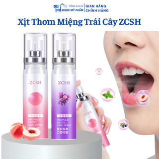 Xịt Thơm Miệng ZCSH Spray The Mát Không Cay Hương Trái Cây Nhỏ Gọn Tiện Lợi 20ml