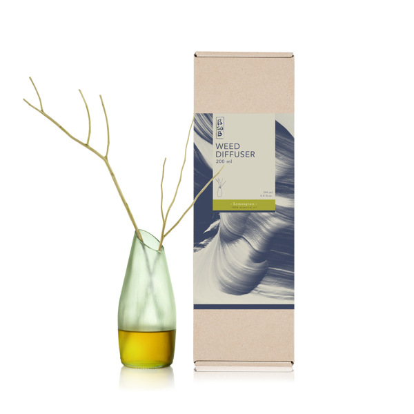 LỌ KHUYẾCH TÁN TINH DẦU BSAB WEED DIFFUSER 200ML