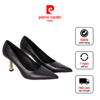 Giày cao gót nữ Pierre Cardin chất liệu da bò thật, đế cao 6cm, đế chống trượt - 239