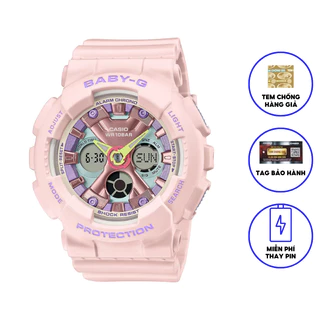 Đồng Hồ Nữ Casio Dây Nhựa Chính Hãng BABYG BA-130PM-4ADR