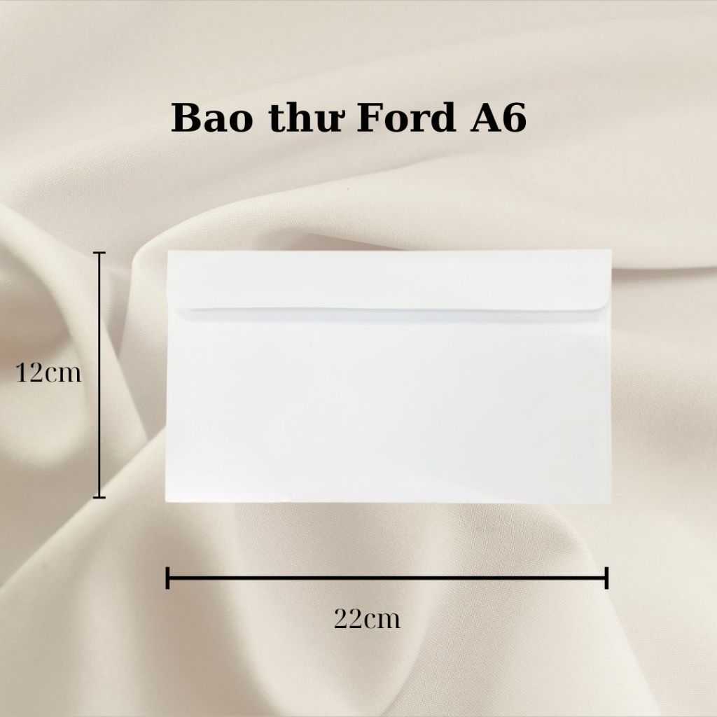 Bao thư giấy Ford, bao thư trắng nắp ngang F100/120GSM - mẫu đẹp và tỉ mỉ  trong từng đường nét - Ingiaregovap