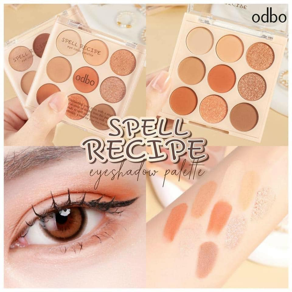[Mua 1 tặng 1] Bảng phấn mắt 9 ô ODBO bản nội địa Thái Ekkamai Beauty