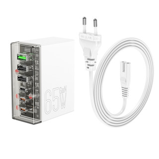 Củ sạc ĐA NĂNG nhiều cổng kèm dây dài 1m2 SAC NHANH PD 65W hoco. N36