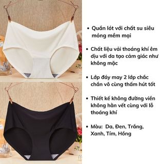 Quần lót nữ thun lạnh đúc su cao cấp không đường may thoáng mát ôm trọn vòng 3 quyến rũ DEVARI L1139
