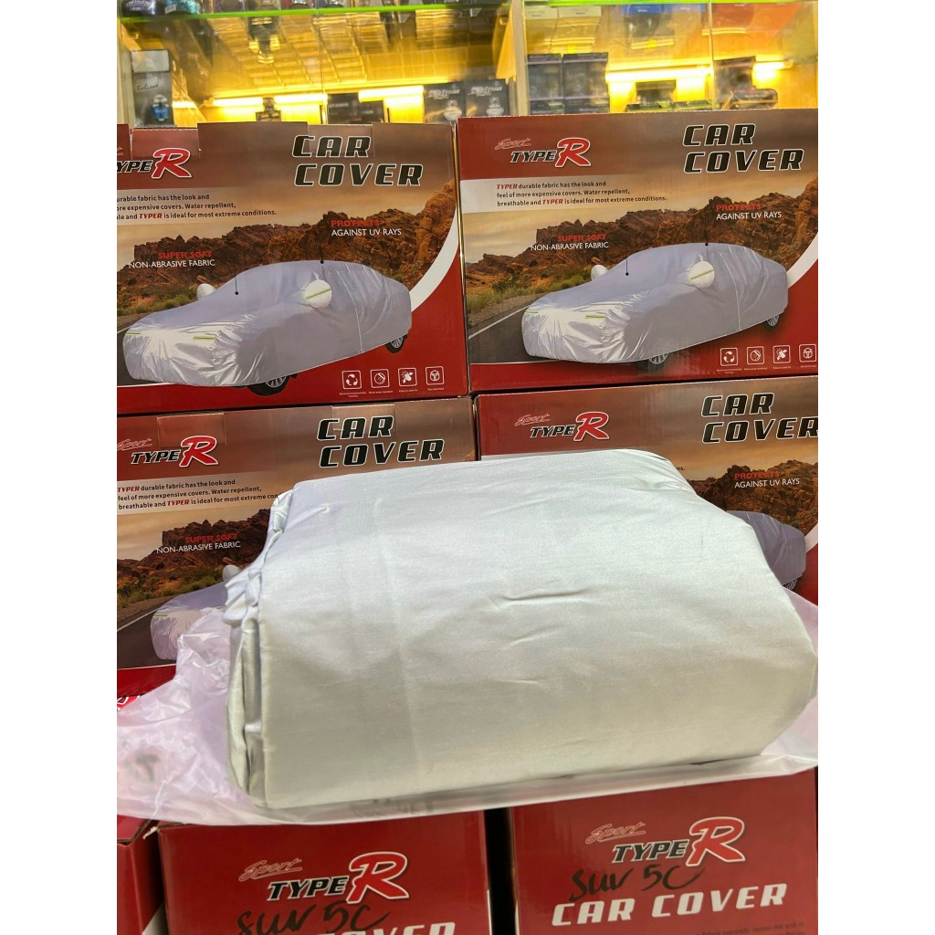 Bạt ô tô Vải Dù TYPE R xe 5-7 chỗ, Cao Cấp Chống Mưa-Chống Nắng-Chống Nóng-Chống Xước Bảo Vệ Xe