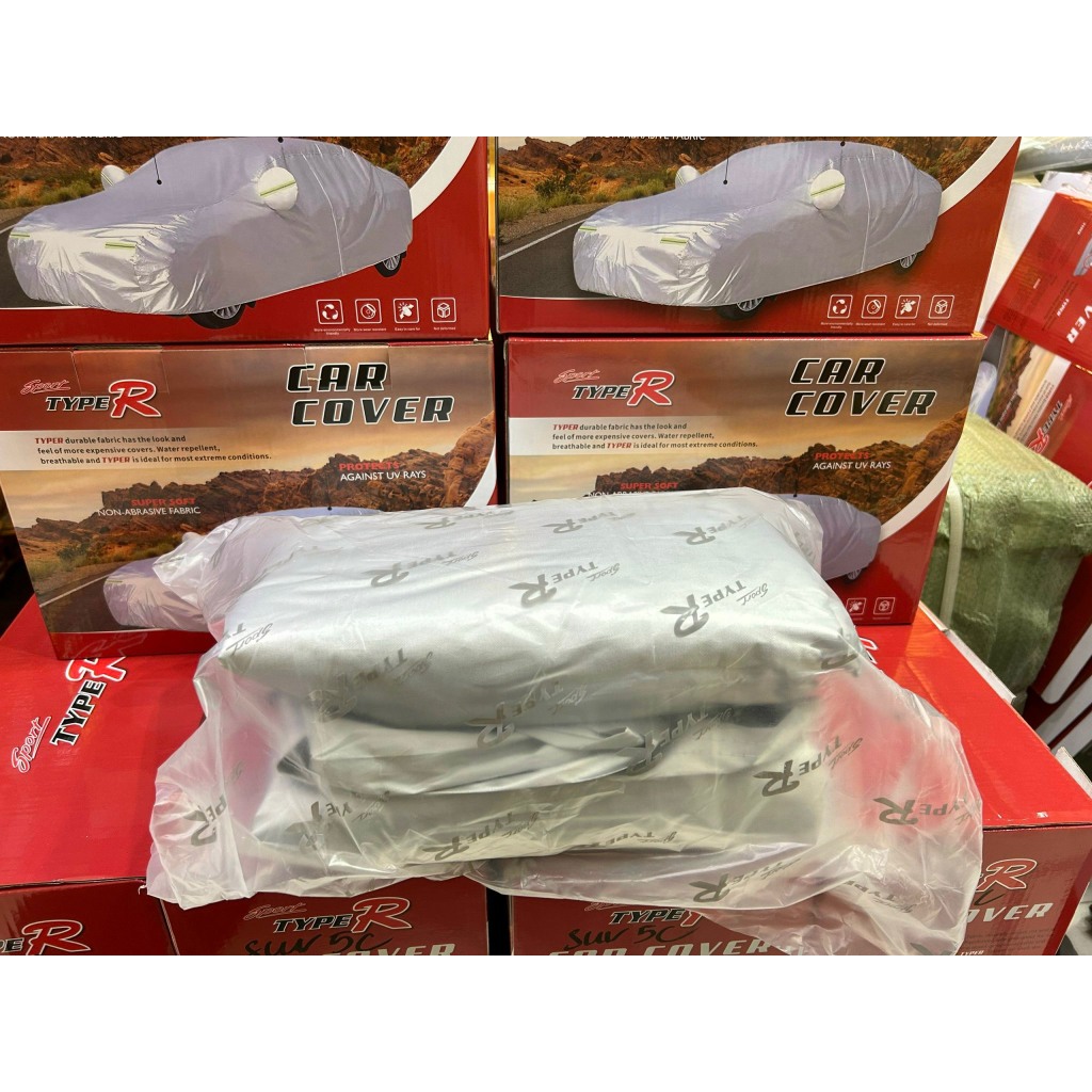Bạt ô tô Vải Dù TYPE R xe 5-7 chỗ, Cao Cấp Chống Mưa-Chống Nắng-Chống Nóng-Chống Xước Bảo Vệ Xe