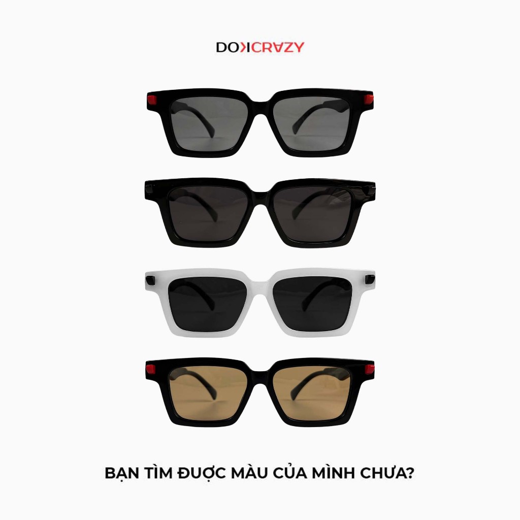 Ảnh Kính mát thời trang DOKCRAZY IVYY Streetwear Hot Trend, Nhựa sinh học cao cấp, Unisex, chống UV400 3