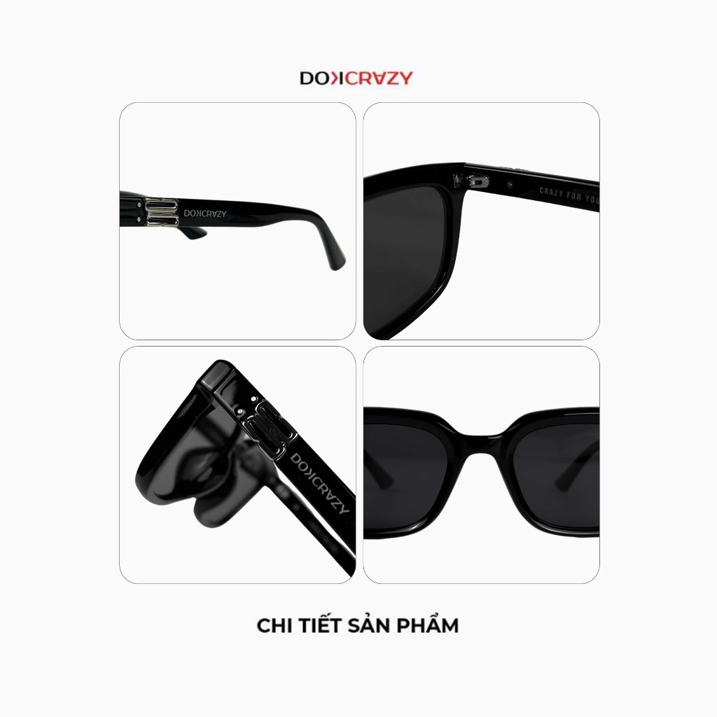 Ảnh Kính mát thời trang DOKCRAZY BILLY Streetwear Hot Trend độc đáo chất liệu cao cấp, Unisex, UV400 3
