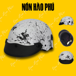 Nón bảo hiểm nửa đầu nam nữ có lỗ thông gió, mũ bảo hiểm sơn ảnh 3