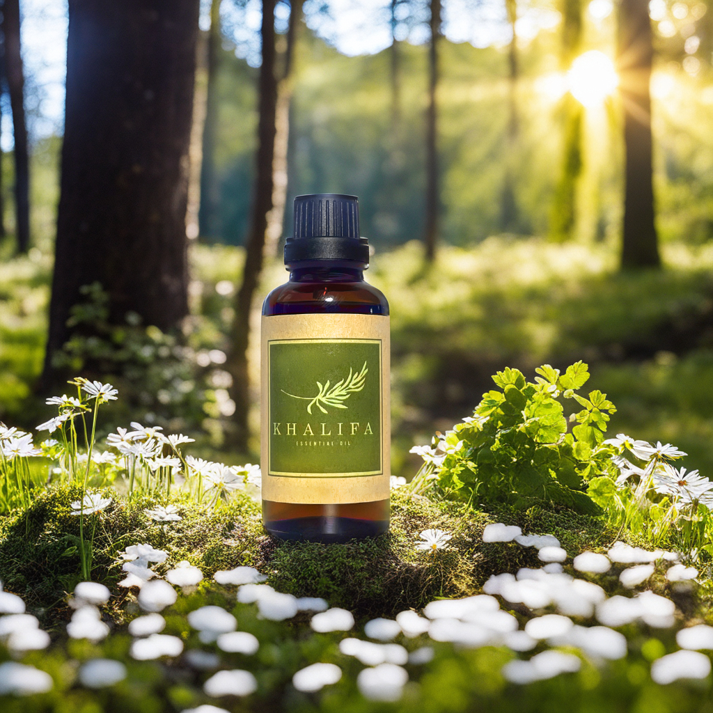 Tinh Dầu Trà Trắng Nguyên Chất Khalifa 50ml Tốt Cho Da Giảm Stress Khử Mùi Chống Say Xe Hàng Chính Hãng