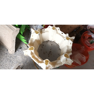 Khuôn đúc chân đôn chậu hình lục giác mặt rộng 40 cao 17 cm dùng cho chậu lục giác 58, 60, 65, lục giác chum 65, 55 abs