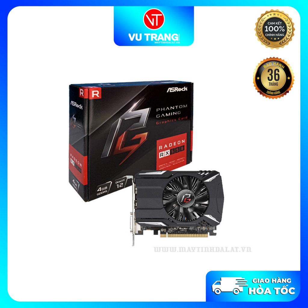 H a T c Card Man Hinh R i VGA Asrock Phantom Gaming RX550 4GB GDDR5 Gia R Max Setting LOL Fifa Shopee Vi t Nam